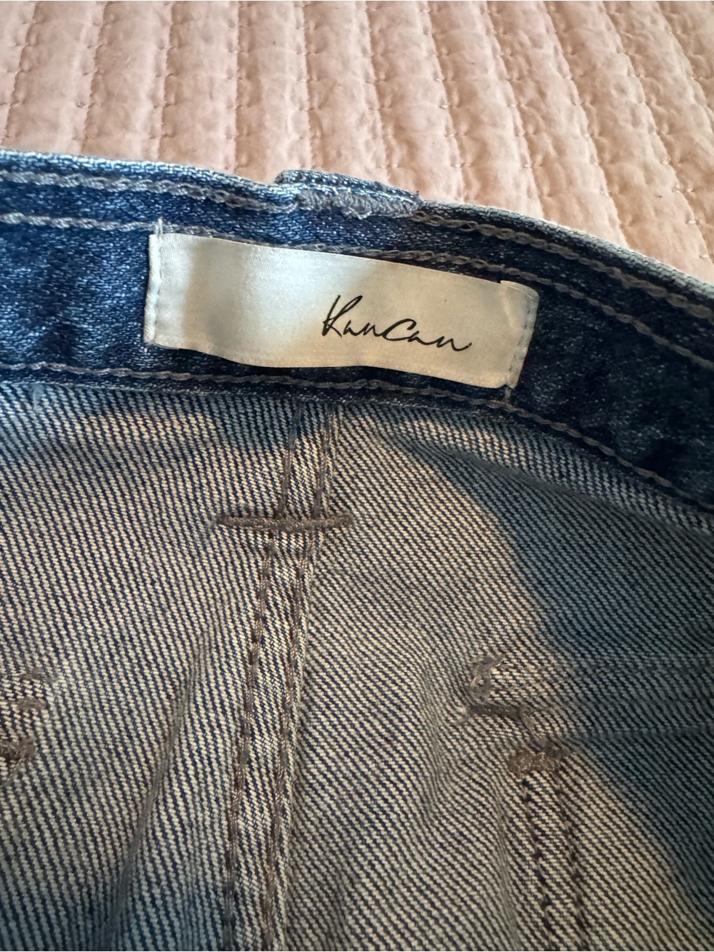 KanCan Dark Blue Cargo Denim Pants - Picture 5 of 6